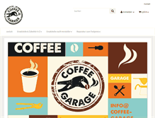 Tablet Screenshot of coffee-garage.com